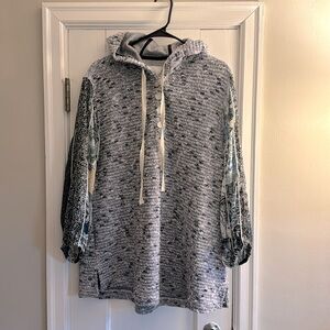 John Mark knit sweater hoodie, Size XL